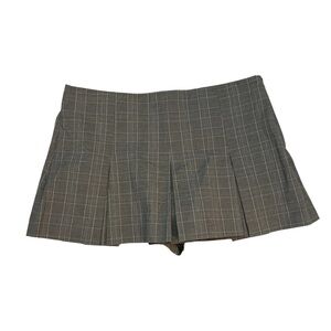 Zara Pleated Plaid Mini Skirt 🤍